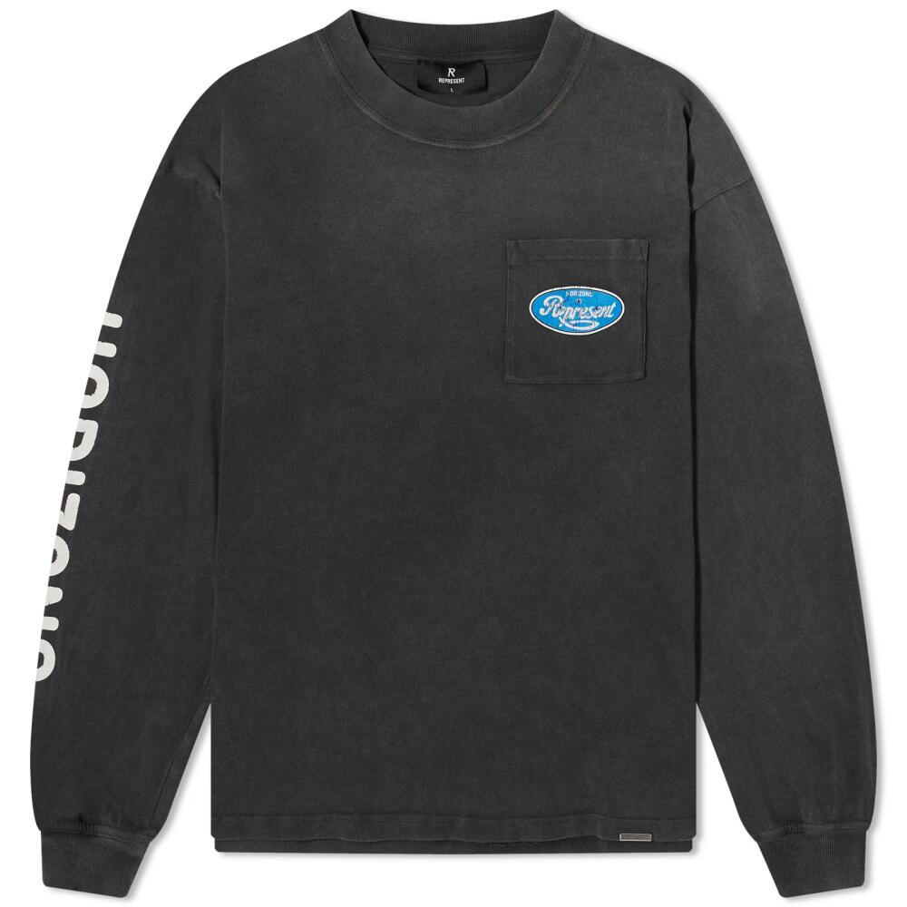 Represent Classic Parts Long Sleeve T-Shirt in Aged Black Cover