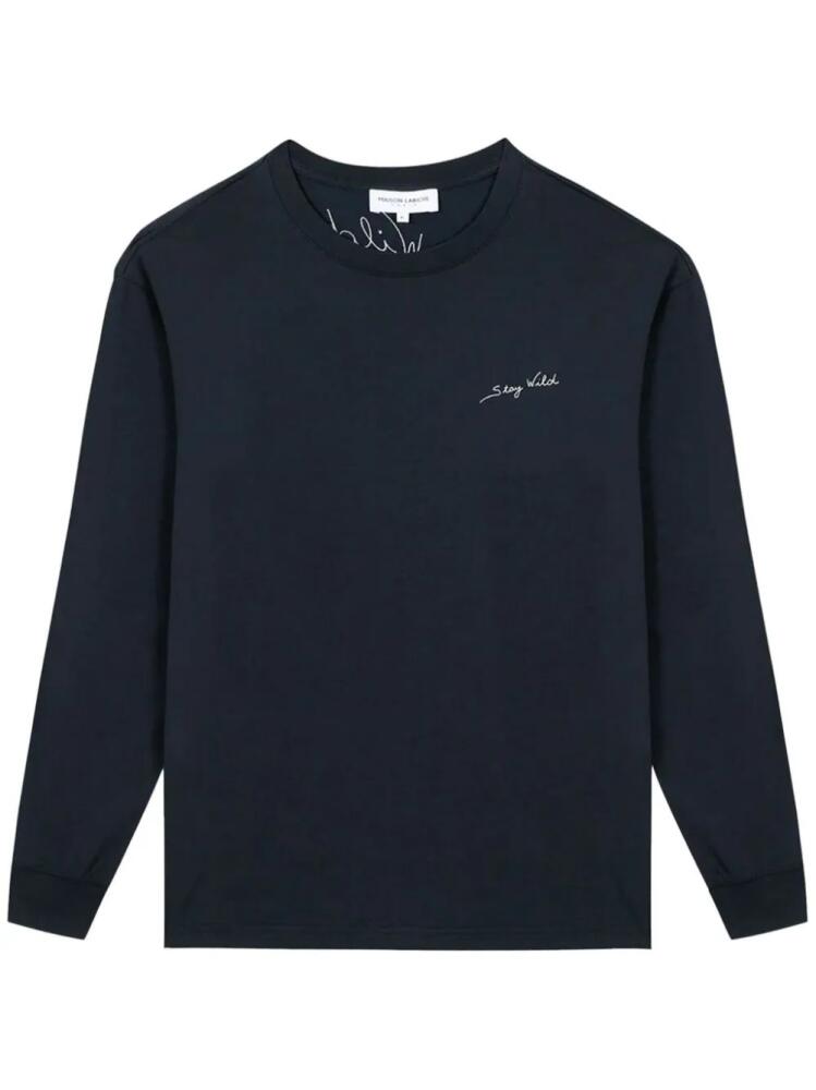 Maison Labiche Popincourt organic-cotton sweatshirt - Blue Cover