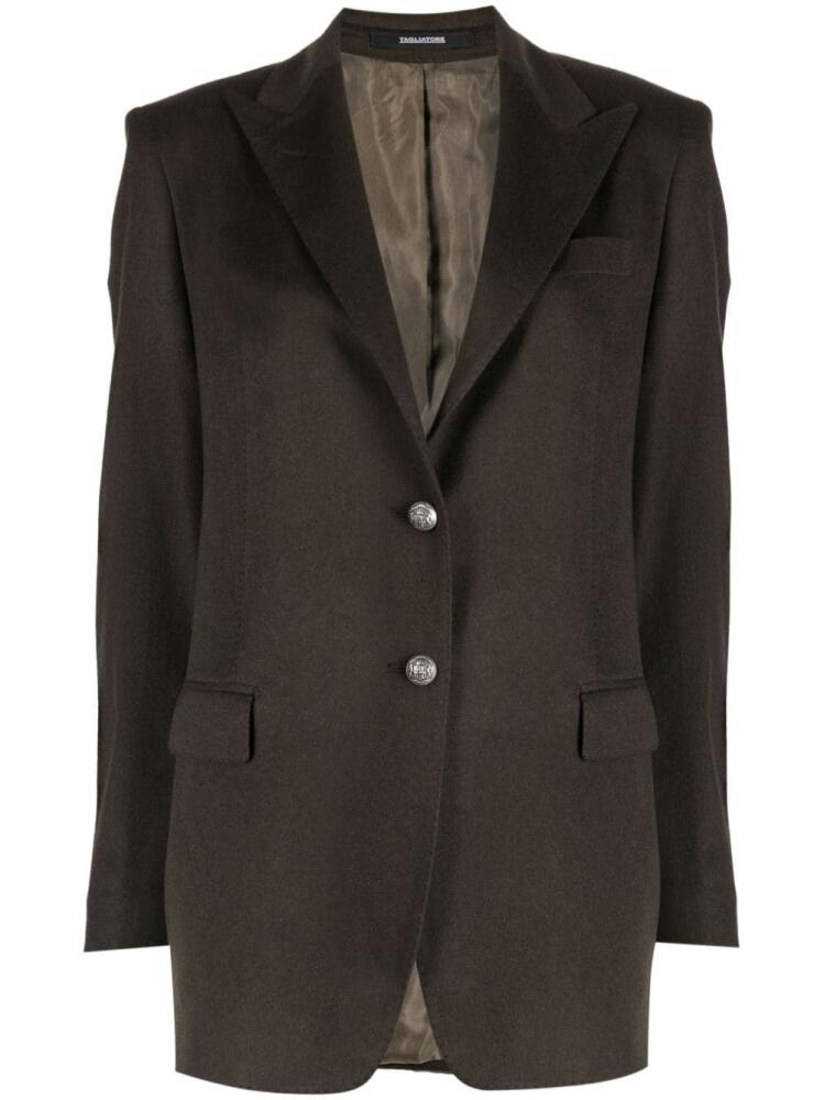 Tagliatore single-breasted peak-lapels blazer - Green Cover