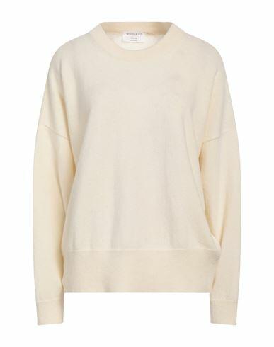 Wool & Co Woman Sweater Cream Merino Wool, Cashmere Cover