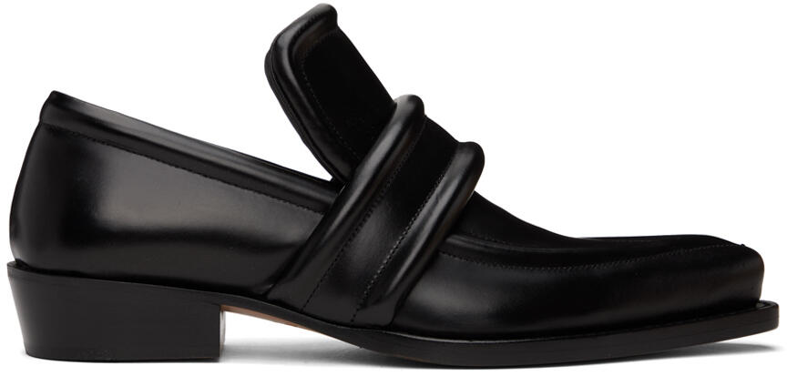 Bottega Veneta Black Spada Loafers Cover