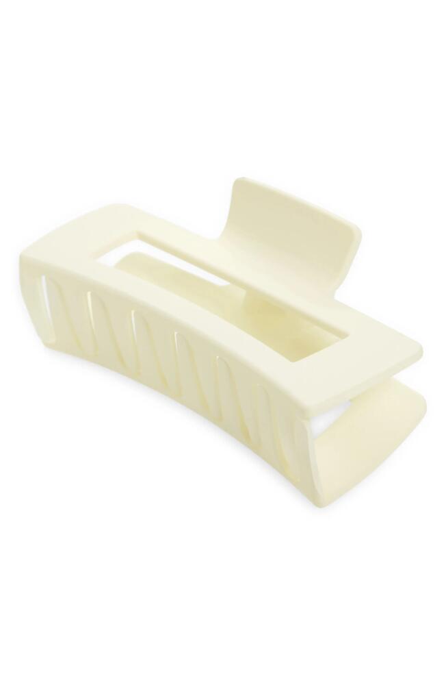 BP. Large Matte Square Claw Clip in Ivory Cover