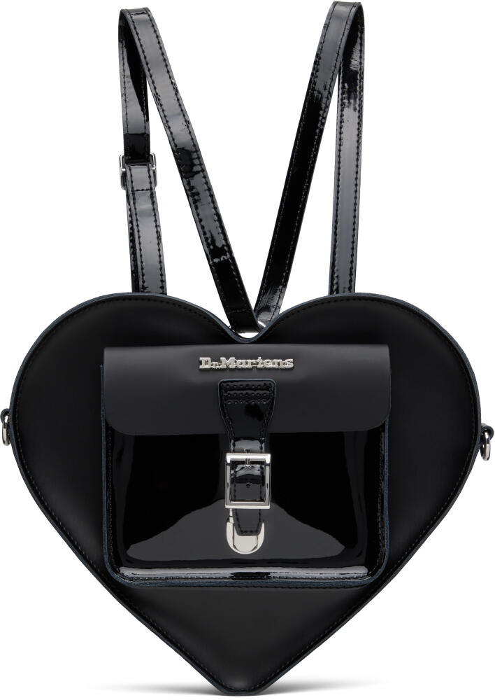 Dr. Martens Black Heart Shaped Leather Backpack Cover