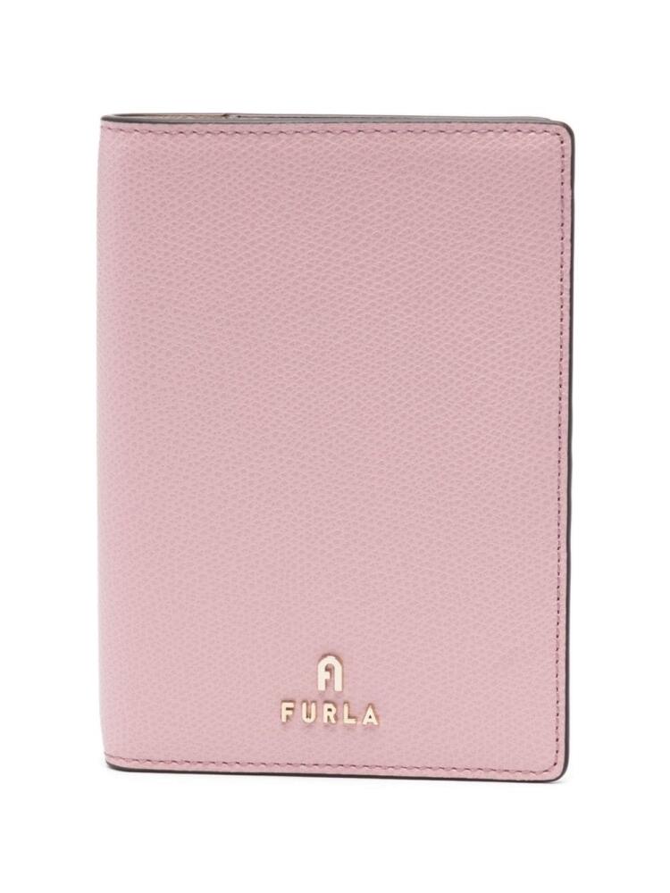 Furla bi-fold leather wallet - Pink Cover