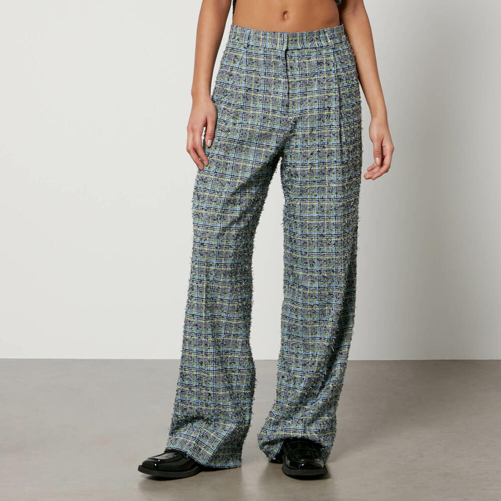 Stine Goya Jesabelle Distressed Houndstooth Trousers Cover