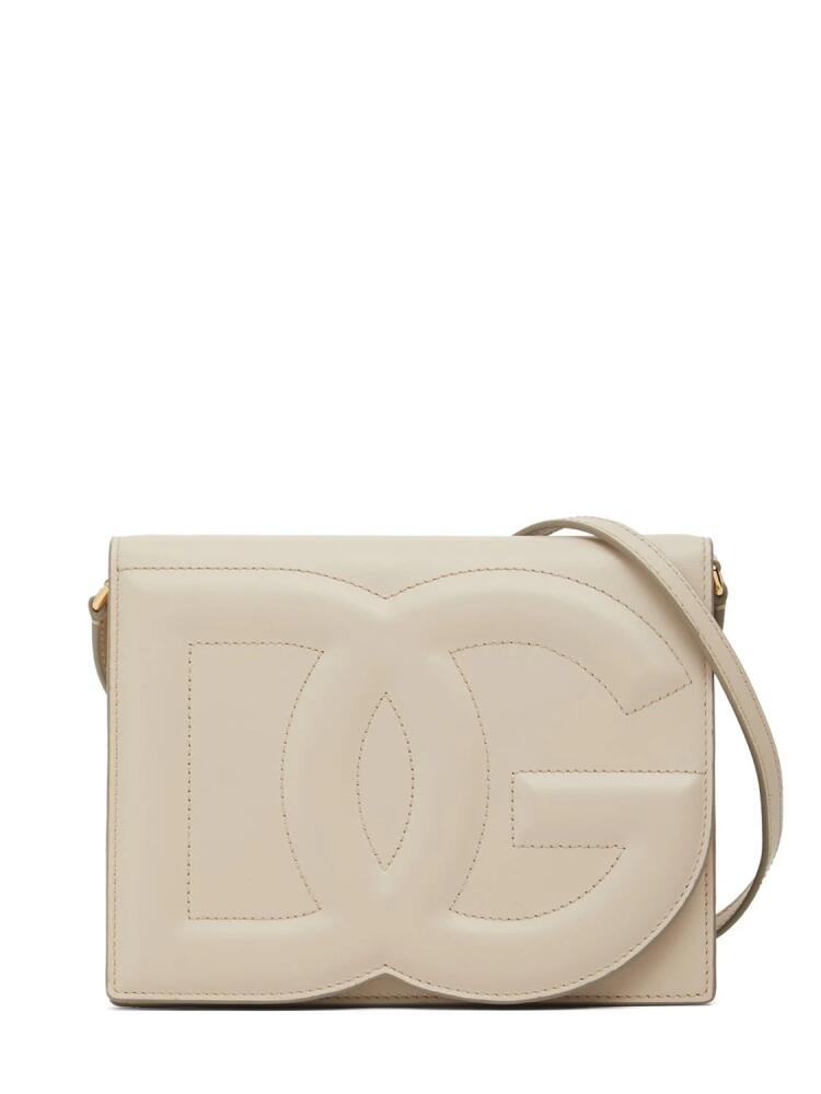 DOLCE & GABBANA Logo Leather Shoulder Bag Cover