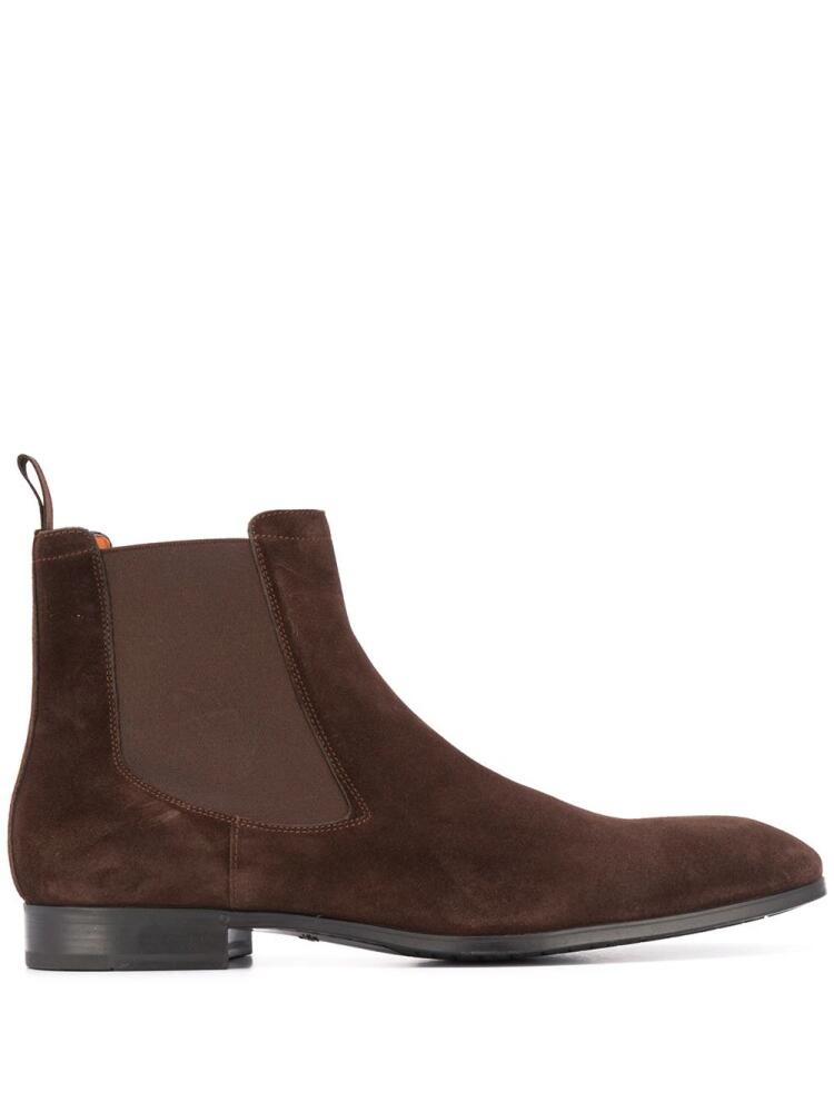 Santoni low-heel Chelsea boots - Brown Cover