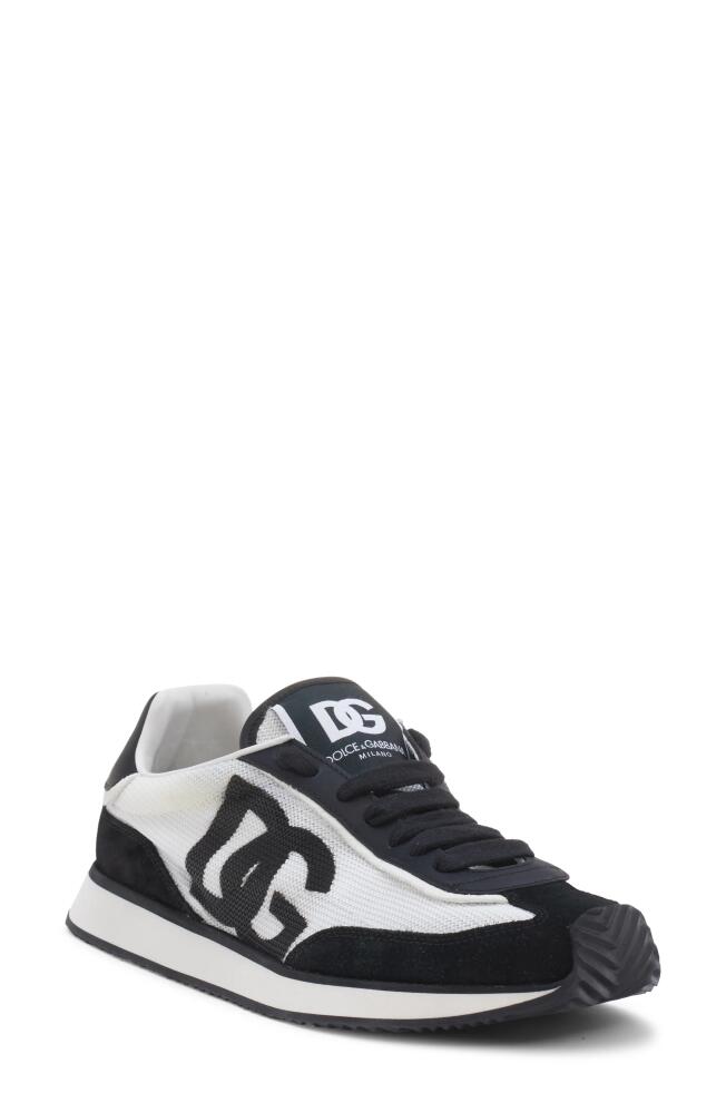 Dolce & Gabbana Aria Logo Sneaker in Bianco/Nero Cover