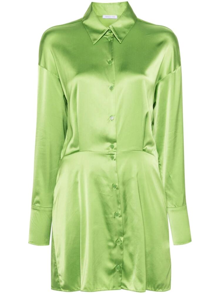 Patrizia Pepe satin mini dress - Green Cover