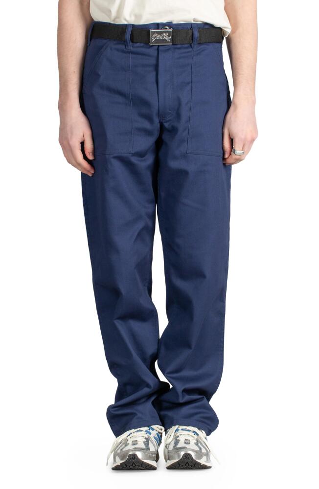 STAN RAY Loose Straight Leg Fatigue Pants in Navy Twill Cover