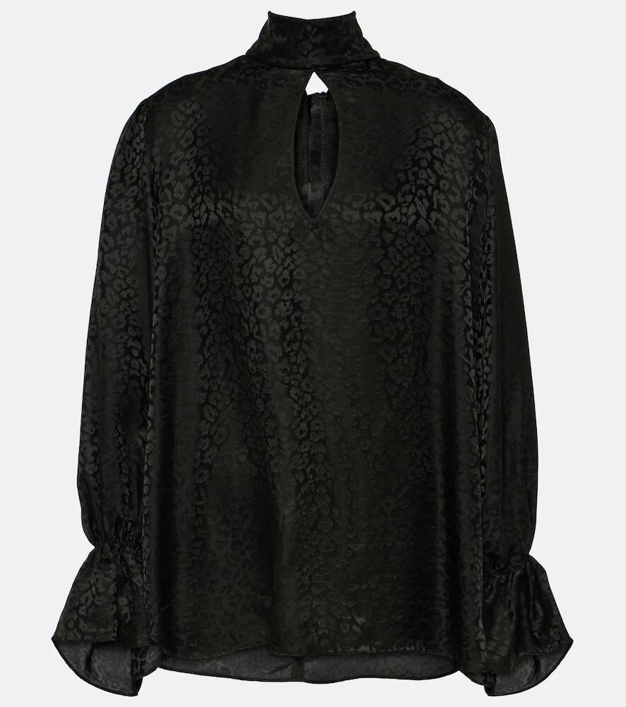 Nina Ricci Cutout jacquard blouse Cover