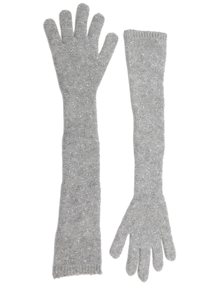 Fabiana Filippi elbow-length gloves - Grey Cover