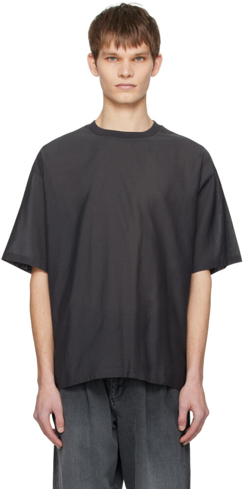 ATTACHMENT Gray Paneled T-Shirt Cover