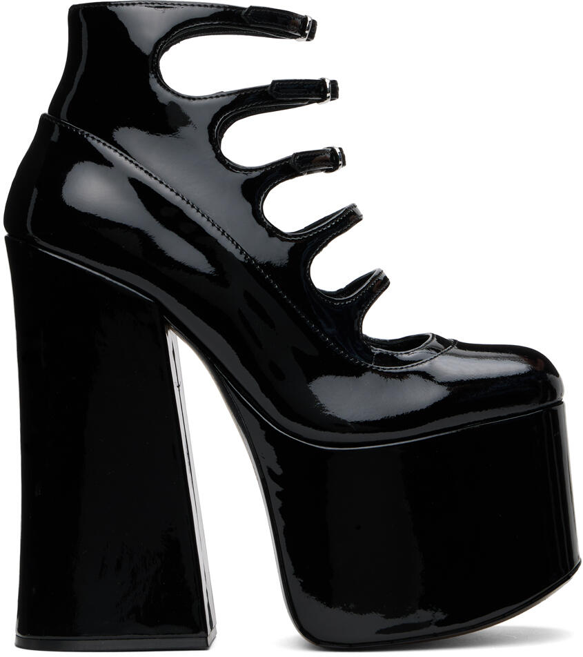 Marc Jacobs Black 'The Patent Leather Kiki' Heels Cover