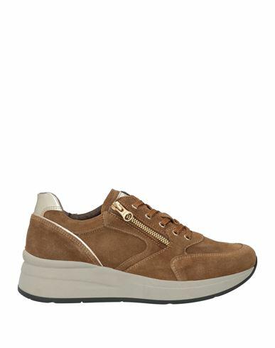 Nero Giardini Woman Sneakers Tan Leather Cover