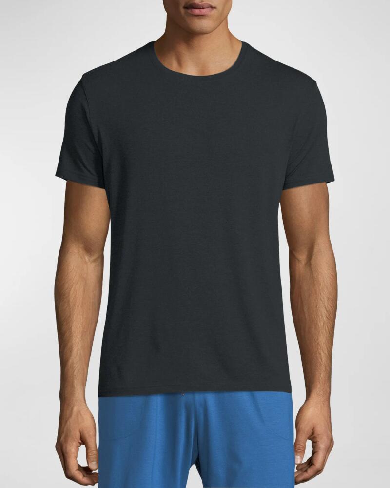 Derek Rose Men's Marl Crewneck Short-Sleeve Knit Tee Cover