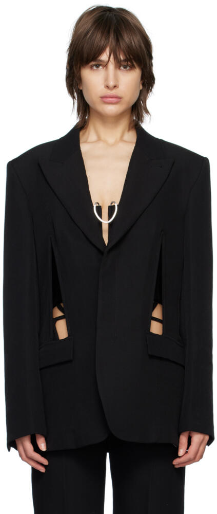 Dion Lee Black V-Wire Blazer Cover