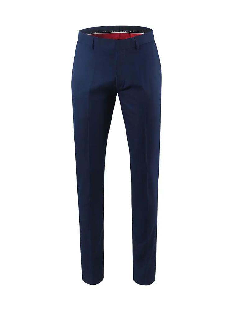 Elie Balleh Men's Slim Fit Dress Pants - Navy Cover