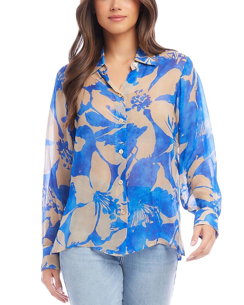 Karen Kane Button Front Shirt Cover