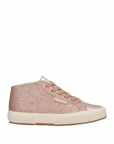 Superga Woman Sneakers Rose gold Polyethylene, Polyester Cover