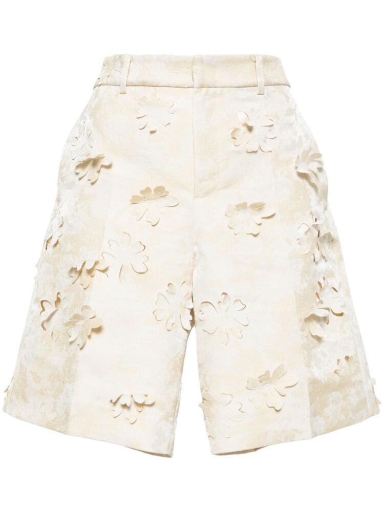 JNBY floral-appliqué shorts - Neutrals Cover