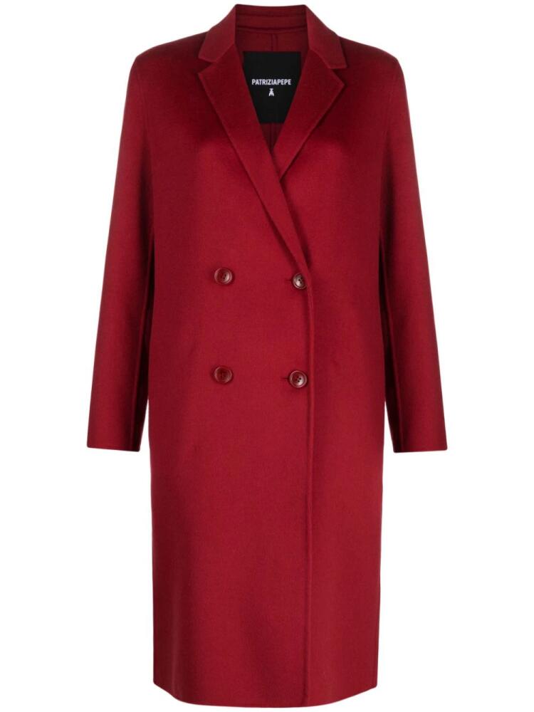 Patrizia Pepe double-breasted wool-blend coat - Red Cover