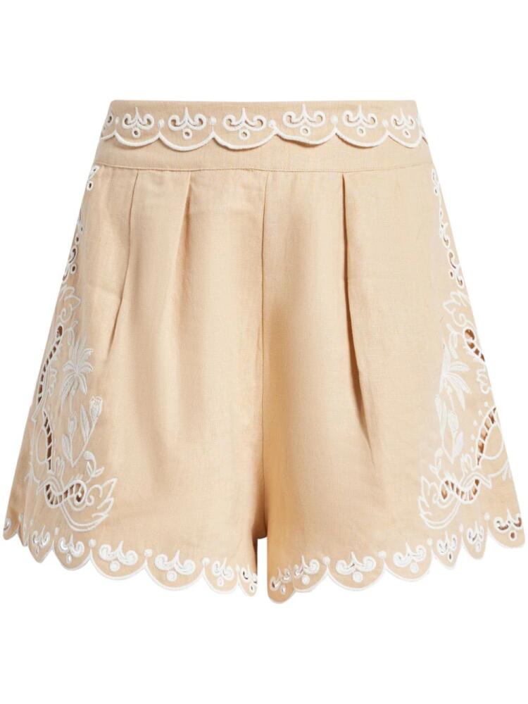 FARM Rio embroidered shorts - Neutrals Cover