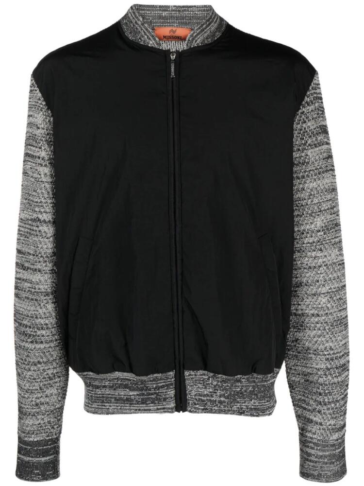 Missoni panelled bomber jacket - Black Cover