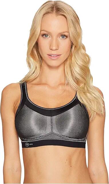 Anita Momentum Soft Cup Sports Bra 5529 (Black) Women's Bra Cover