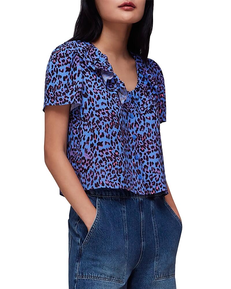 Whistles Cheetah Print Blouse Cover