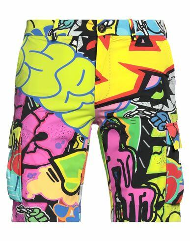 Rrd Man Shorts & Bermuda Shorts Acid green Polyamide, Elastane Cover