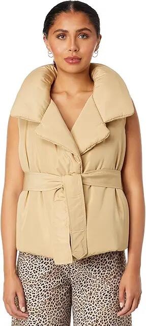 Norma Kamali Sleeveless Sleeping Bag Vest (Sand) Women's Vest Cover