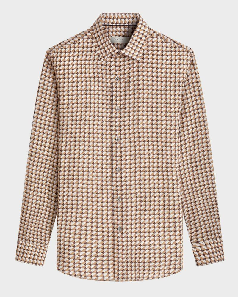 Bugatchi Men's Julian Geometric Sport Shirt Cover