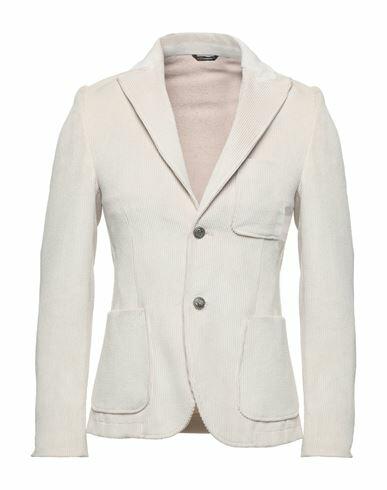 Grey Daniele Alessandrini Man Blazer Ivory Polyester, Polyamide, Elastane Cover