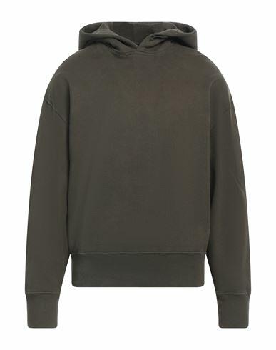 Ten C Man Sweatshirt Military green Cotton Cover