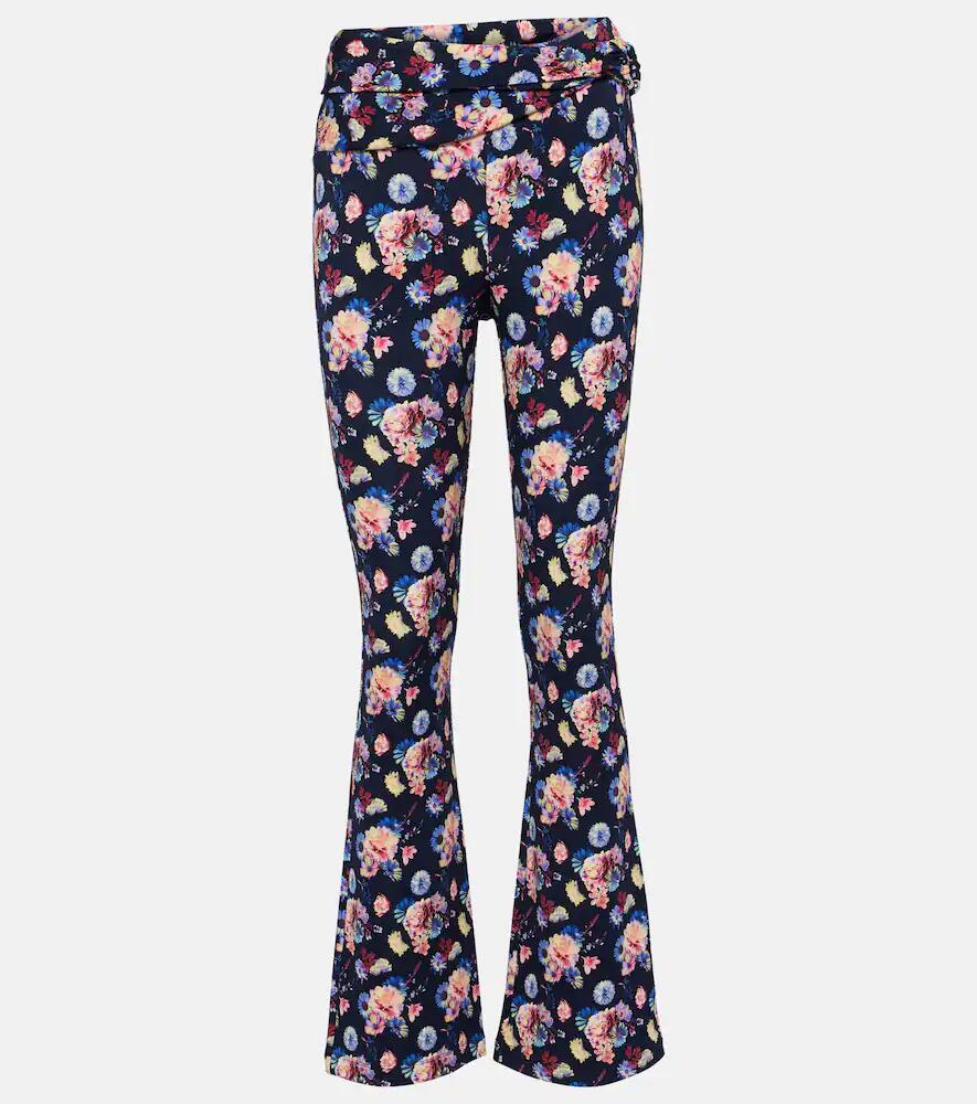 Rabanne Floral high-rise pants Cover