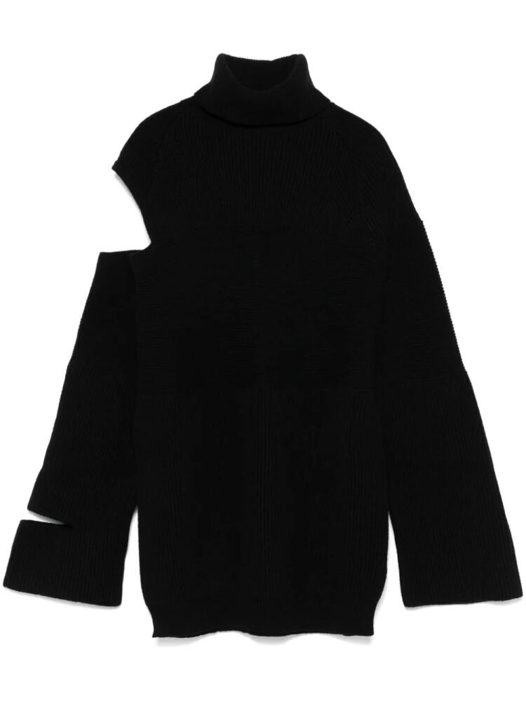 ANDREĀDAMO ribbed-knit sweater - Black Cover