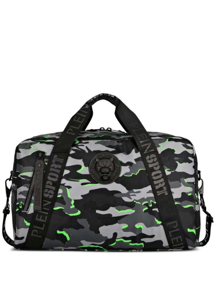 Plein Sport Boston camouflage-print duffle bag - Black Cover