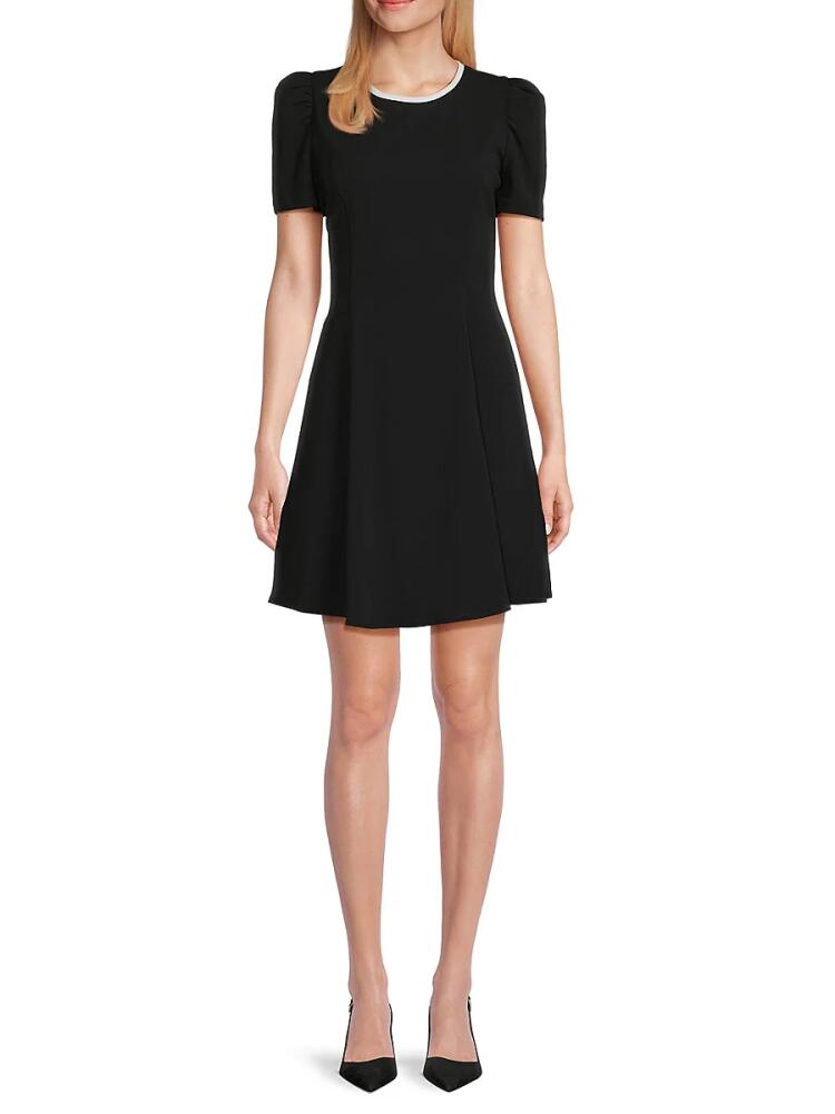 Karl Lagerfeld Paris Women's Recy Scuba Crepe Mini Dress - Black Cover