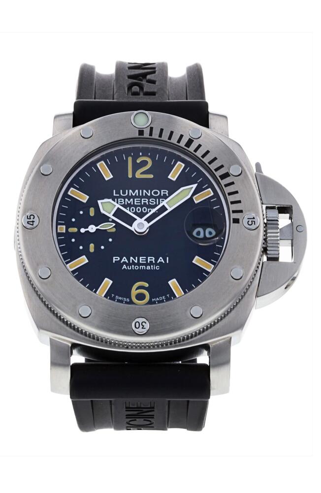 Watchfinder & Co. Panerai Preowned Luminor Submersible Rubber Strap Watch, 44mm in Blue Cover