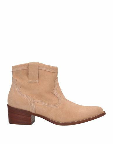 Le Pepite Woman Ankle boots Sand Leather Cover