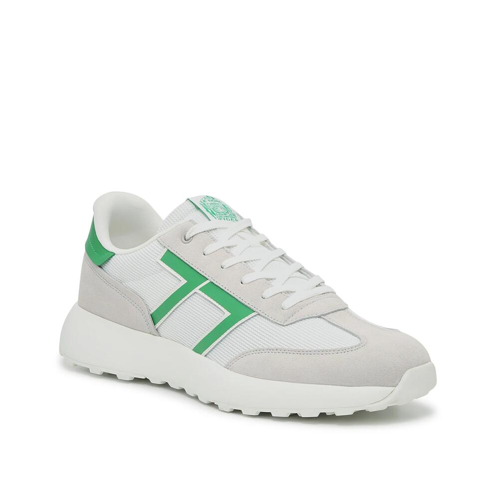 Le TIGRE Baxter Sneaker | Women's | Bright White/Light Grey/Green Cover