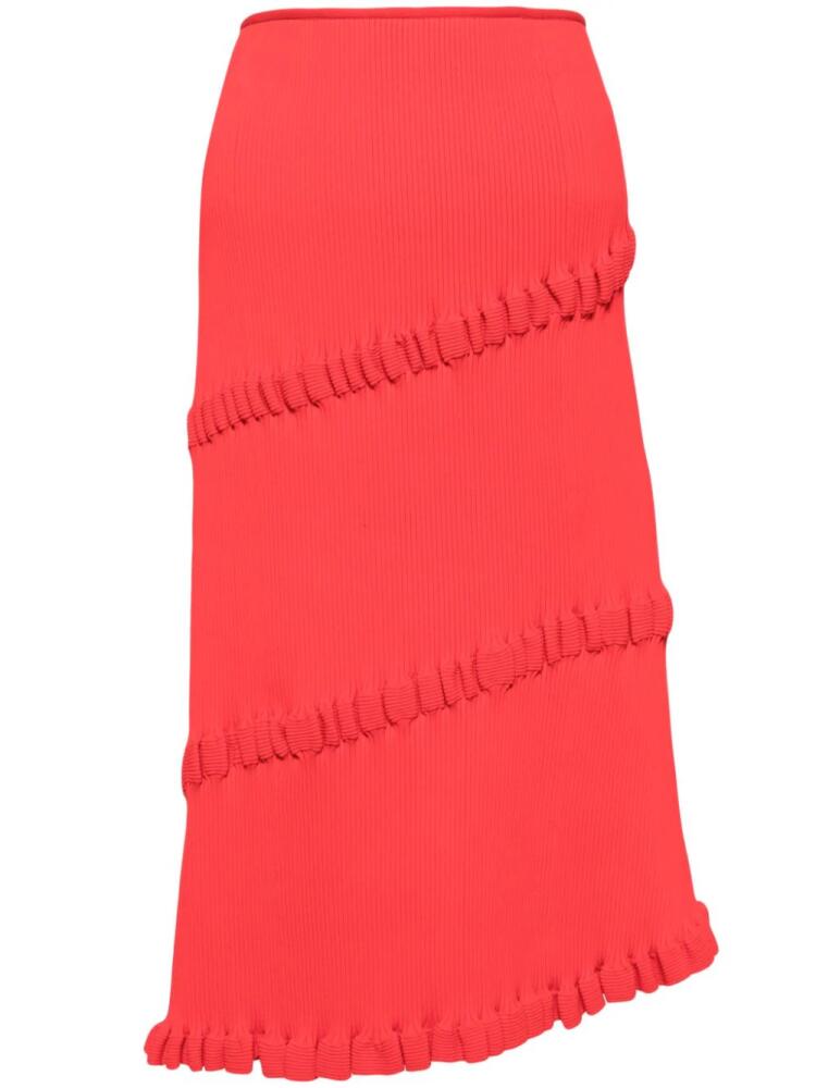 JNBY asymmetric midi skirt - Red Cover