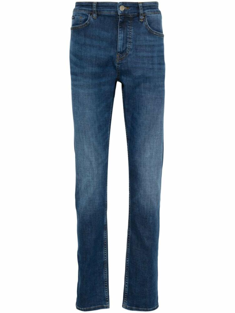 BOSS mid-rise straight-leg jeans - Blue Cover