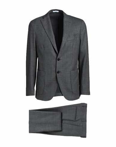 Boglioli Man Suit Grey Virgin Wool, Elastane Cover