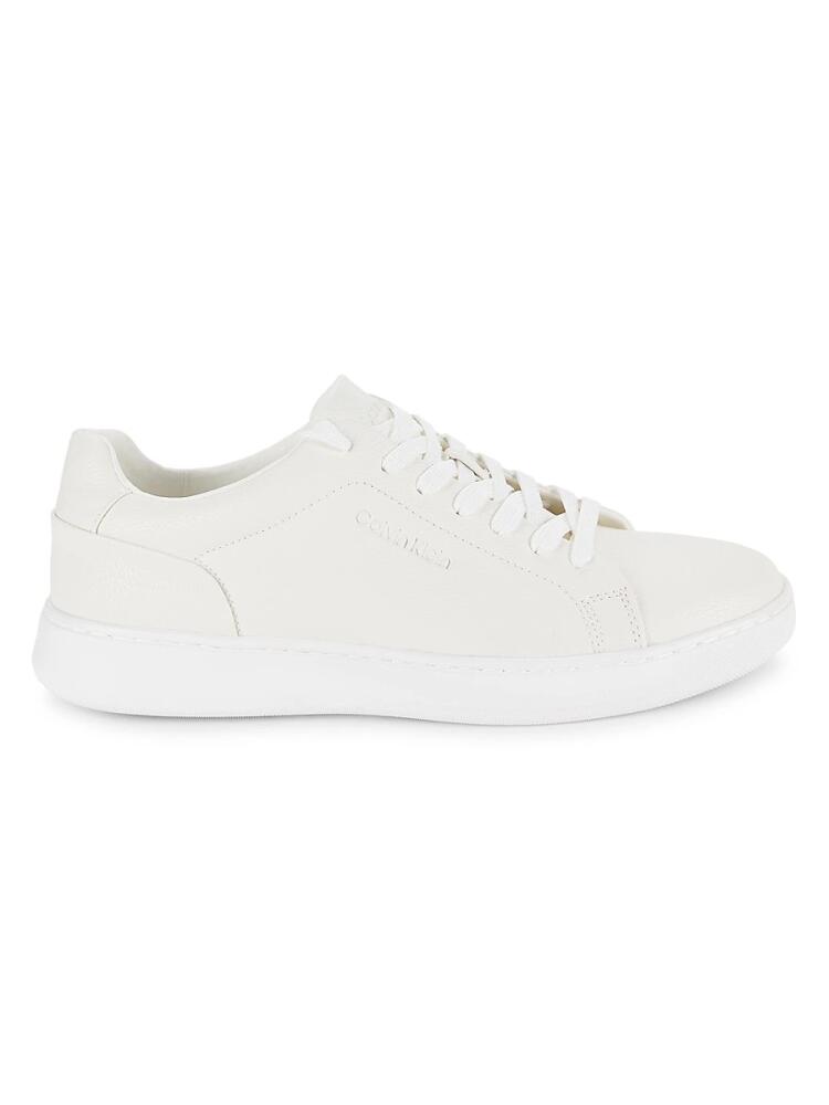 Calvin Klein Men's Falcon Faux Leather Platform Sneakers - White Cover