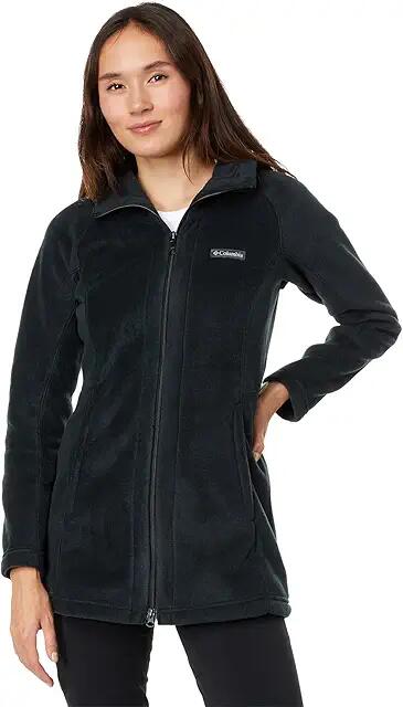 Columbia Benton Springs II Long Hoodie (Black) Women's Coat Cover