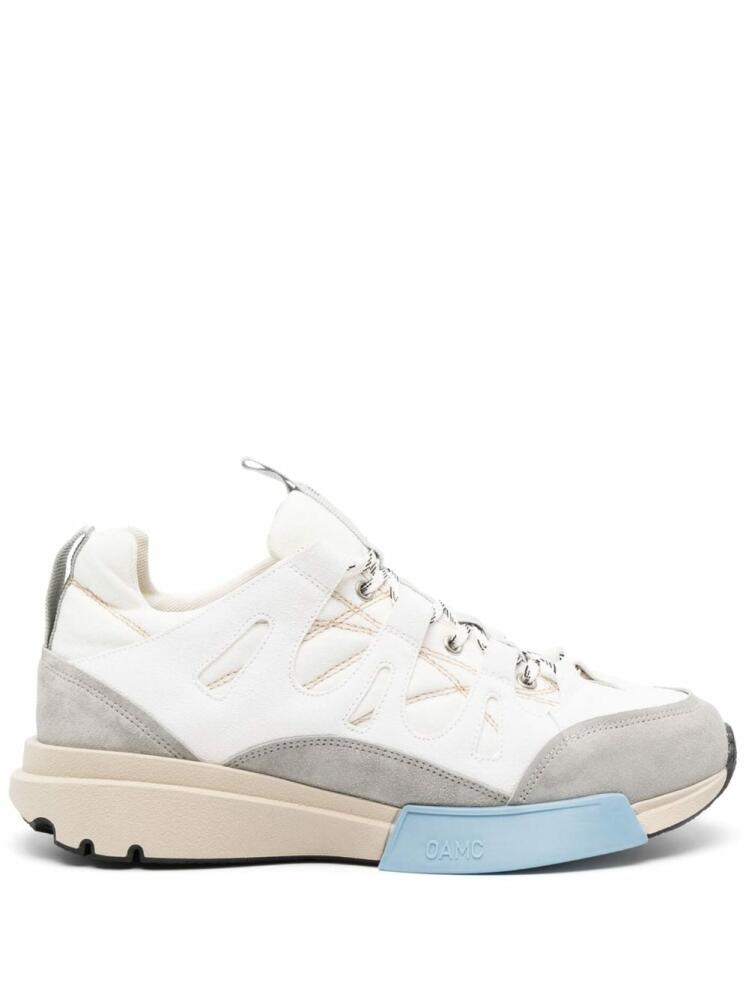 OAMC low-top colour-block sneakers - White Cover