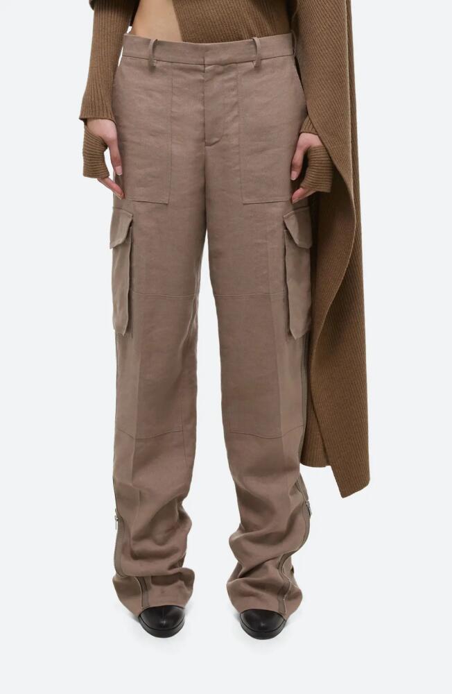 Helmut Lang Arch Cargo Carpenter Pants in Driftwood Cover