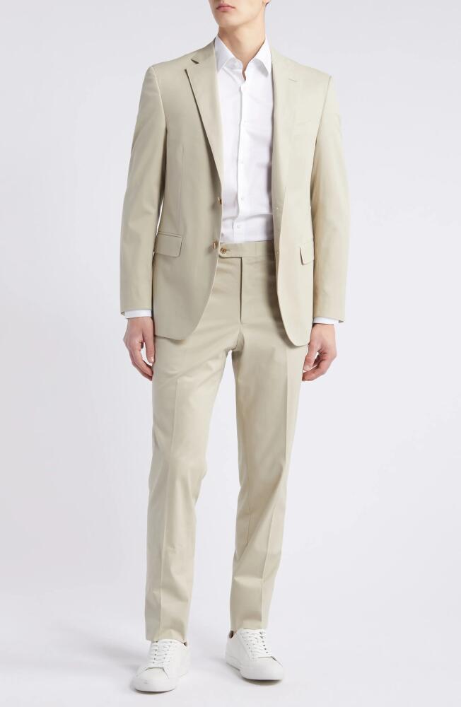 Peter Millar Tailored Fit Suit in Tan Cover